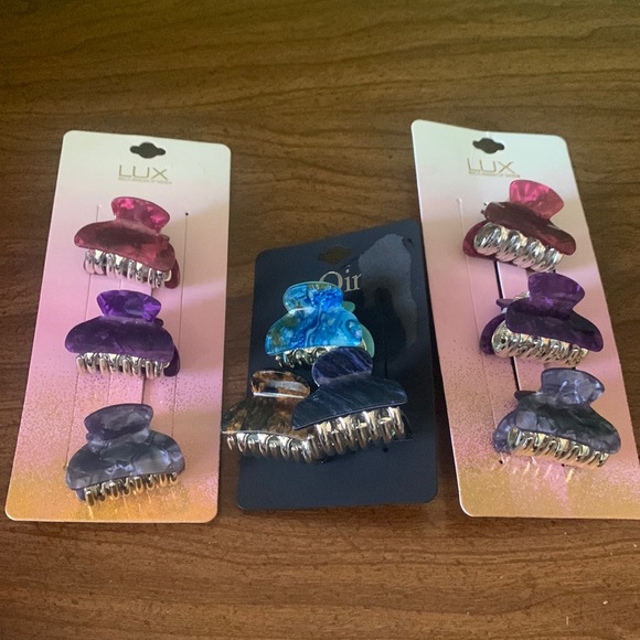 Lux and Noir Other - *Clearance-Final* It’s bundle time! New 3 Sets Lux and Noir Hairclips